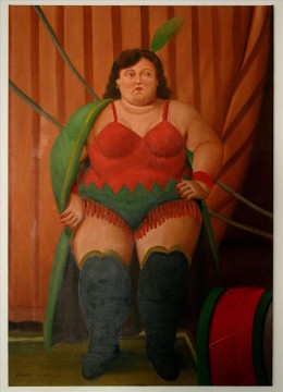 フェルナンド・ボテロ Painting - サーカスの女性 108 フェルナンド船頭